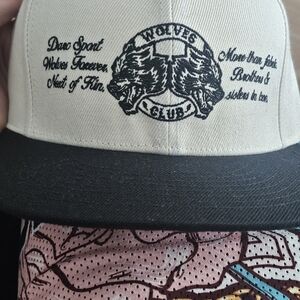 Darc Sport Two-Tone Wooles Club Snapback Hat - Cream & Black